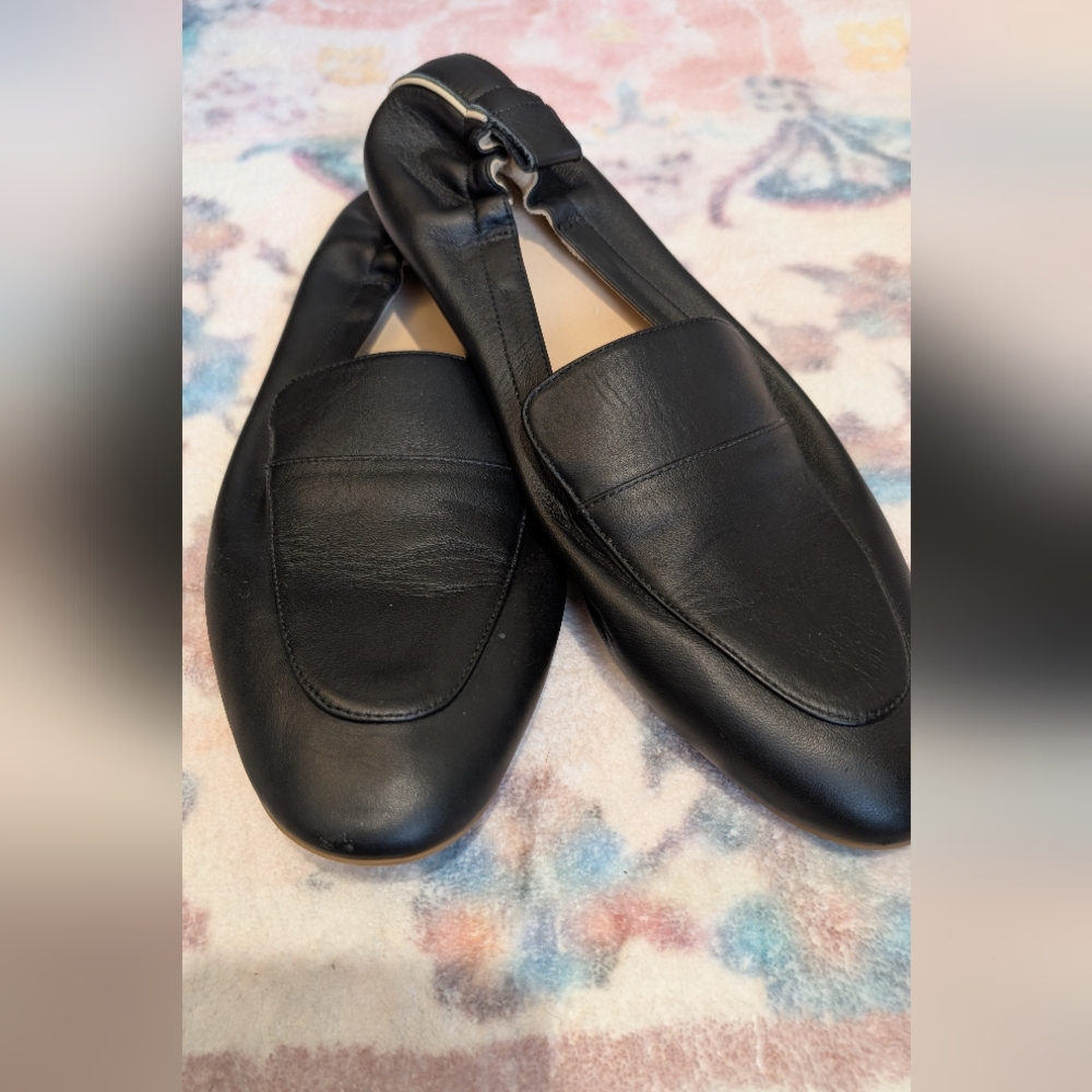 Everlane Black Leather Loafers - Size 9.5